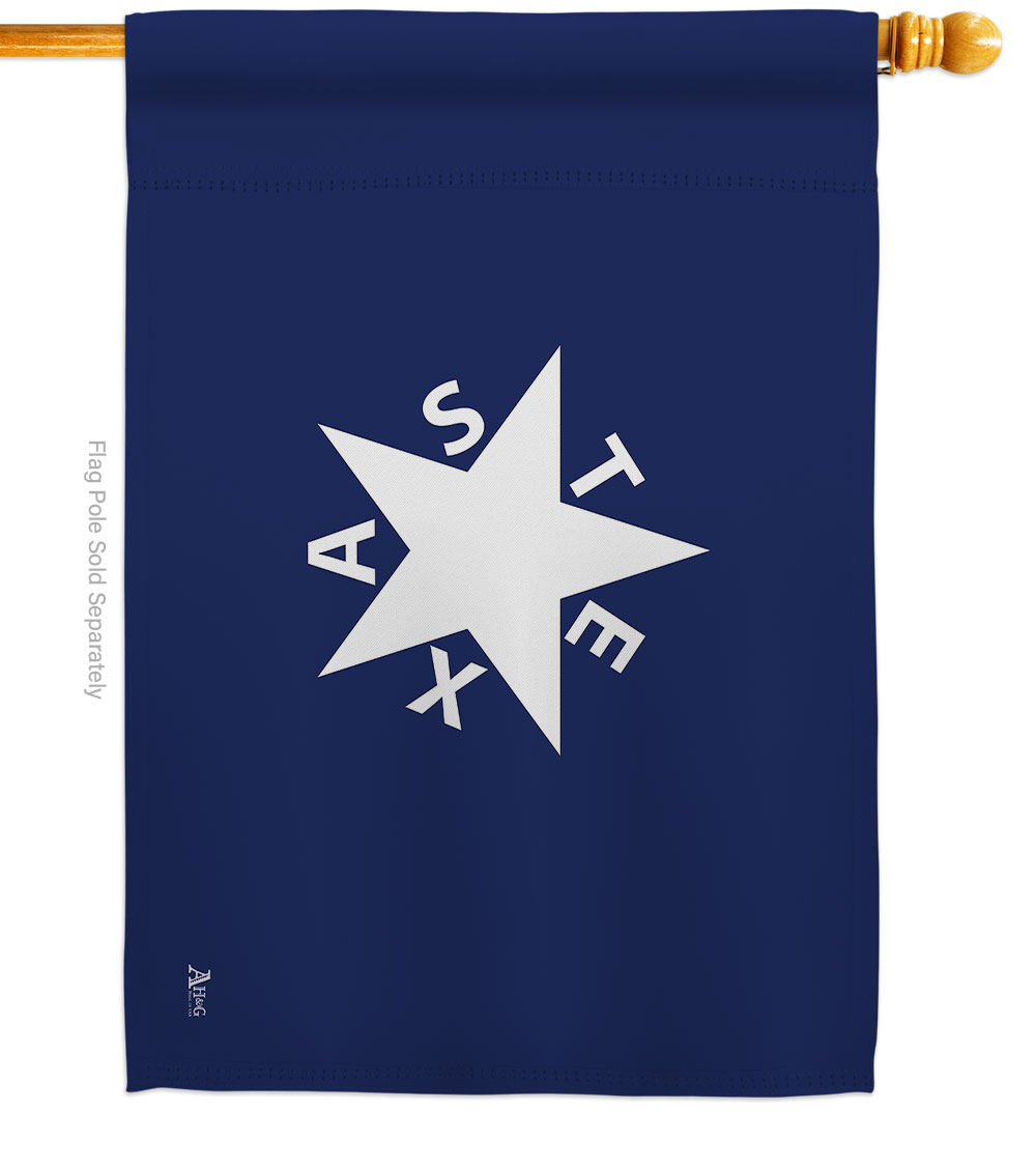 28 x 40 in. Zavala De Lorenzo Texas House Flag with Patriotic Historic Double-Sided Decorative Vertical Flags Decoration Banner Garden Yard Gift