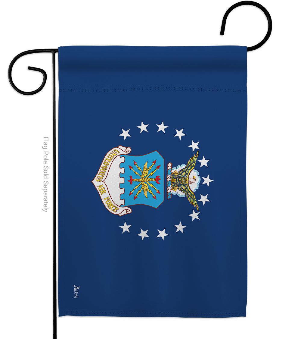 G142304-BO 13 x 18.5 in. Air Force Garden Flag with Armed Forces Double-Sided Decorative Horizontal Flags House Decoration Banner Yard Gift