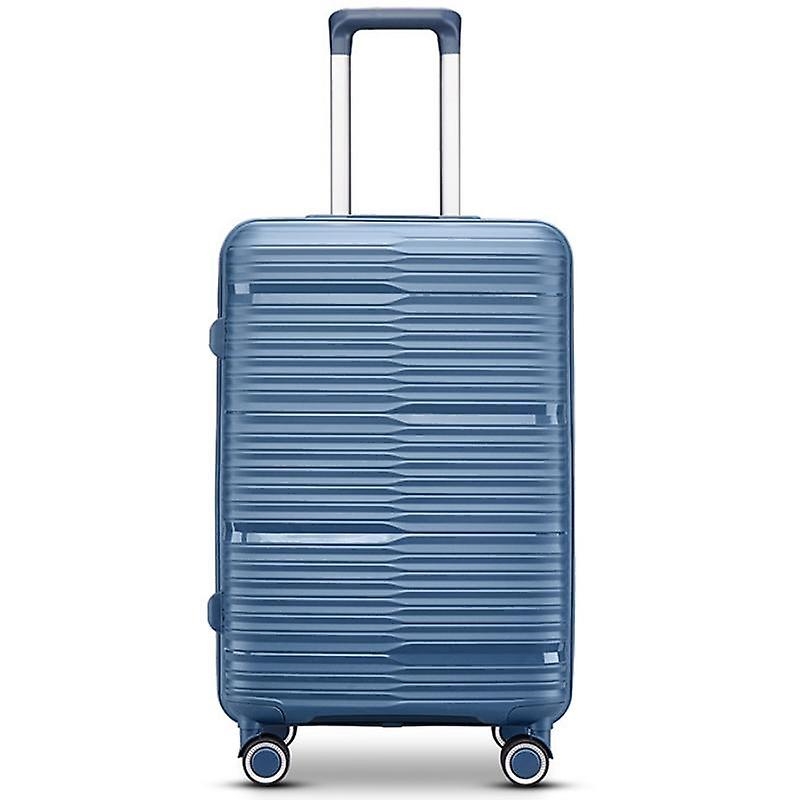 Picture of TRAVLR TWPP-212CBL24 Elite  Medium (24&apos;) Check-in Luggage With TSA Lock&#44; Mute Wheels & Aluminum Trolley -Coral Blue