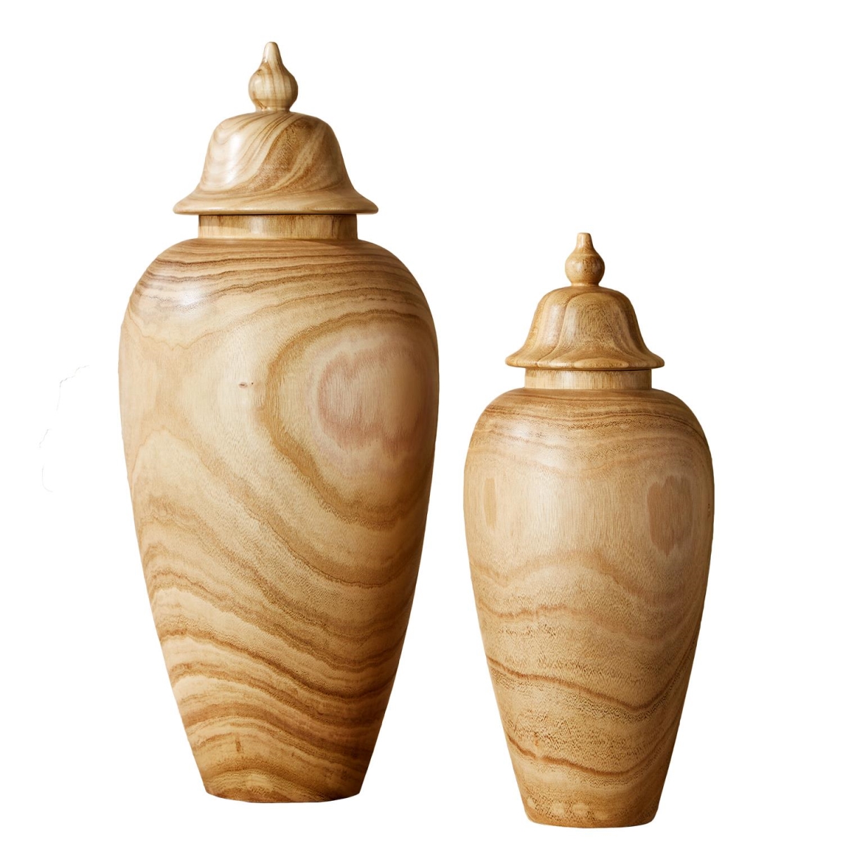 Picture of OMT108-S2 Covered Temple Jars - Set of 2