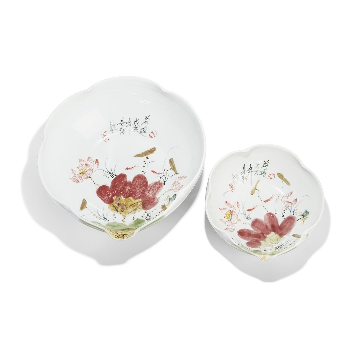Picture of DR0252-S2 Japanese Blossoms Bowls - Set of 2