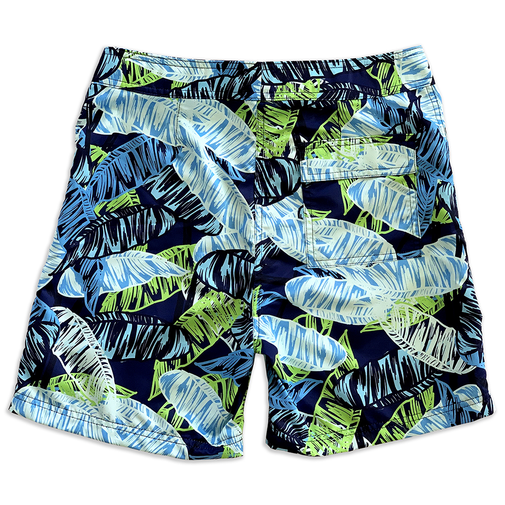 Picture of La Palma Eco Beachwear 21802030207 Surf Botanical Swim Shorts - Size 30