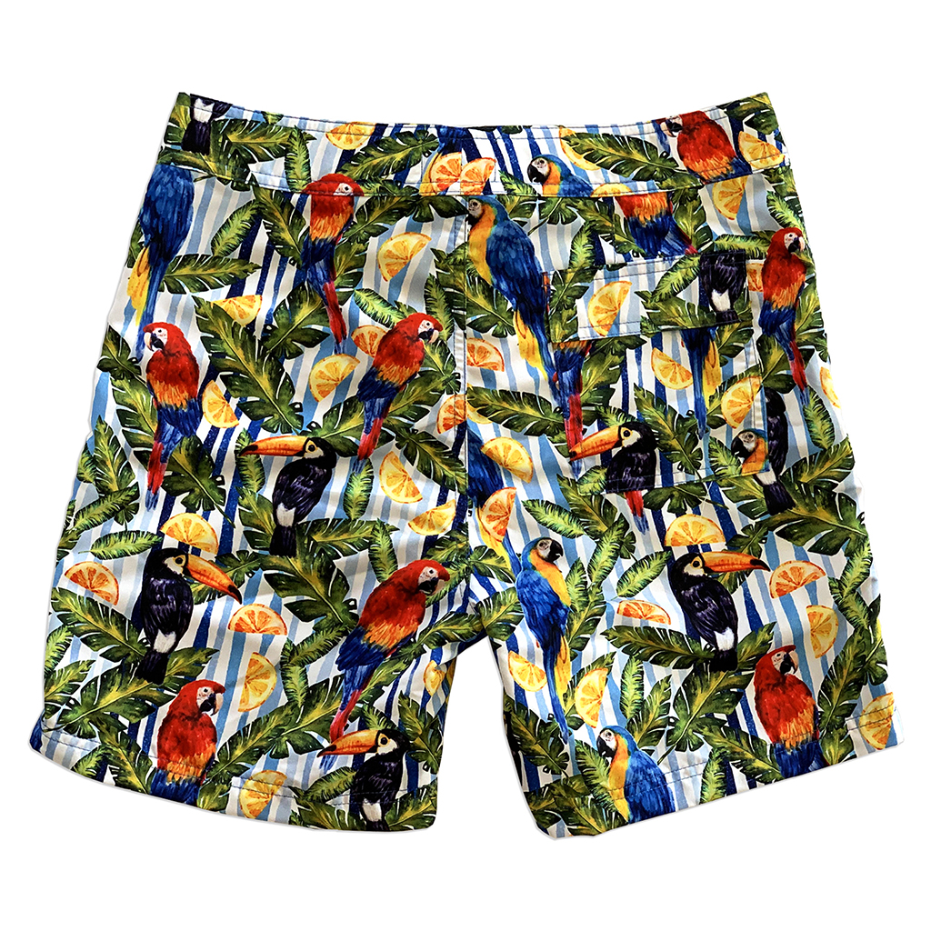 Picture of La Palma Eco Beachwear 21802030306 Surf Tropical Swim Shorts - Size 30