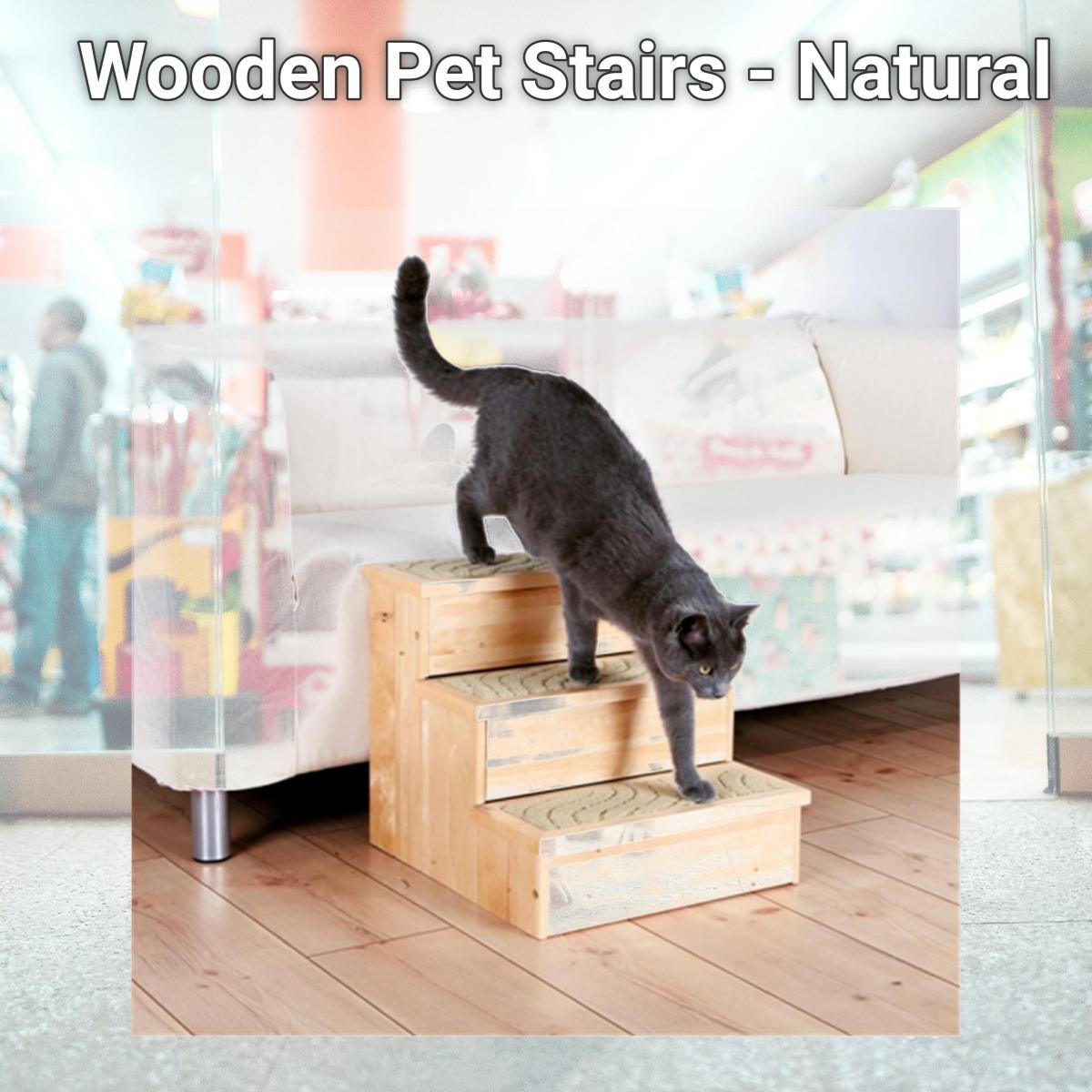 Picture of TRIXIE Pet Products 3943 Wooden Pet Stairs - Natural