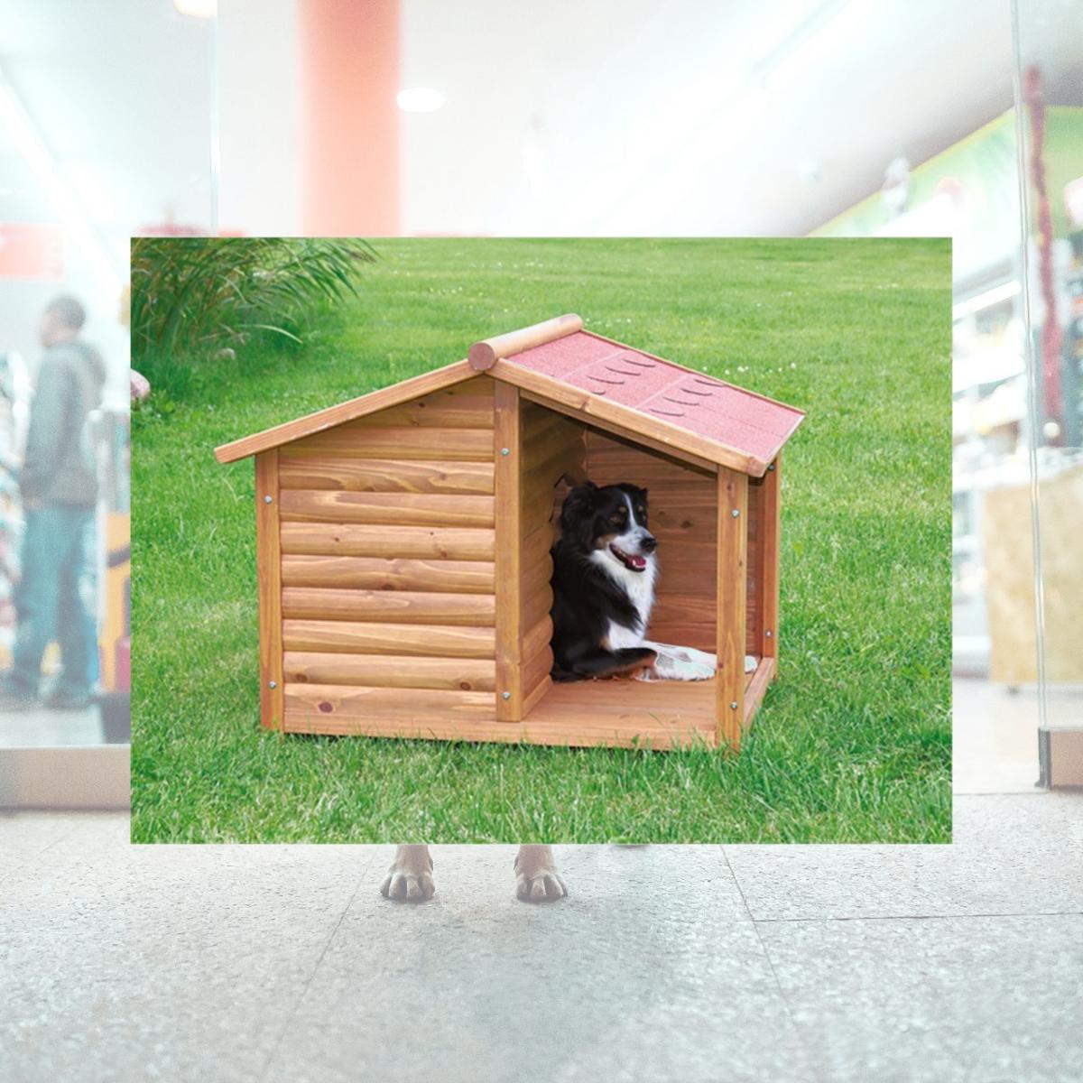 Picture of TRIXIE Pet Products 39511 Rustic Dog House- Medium