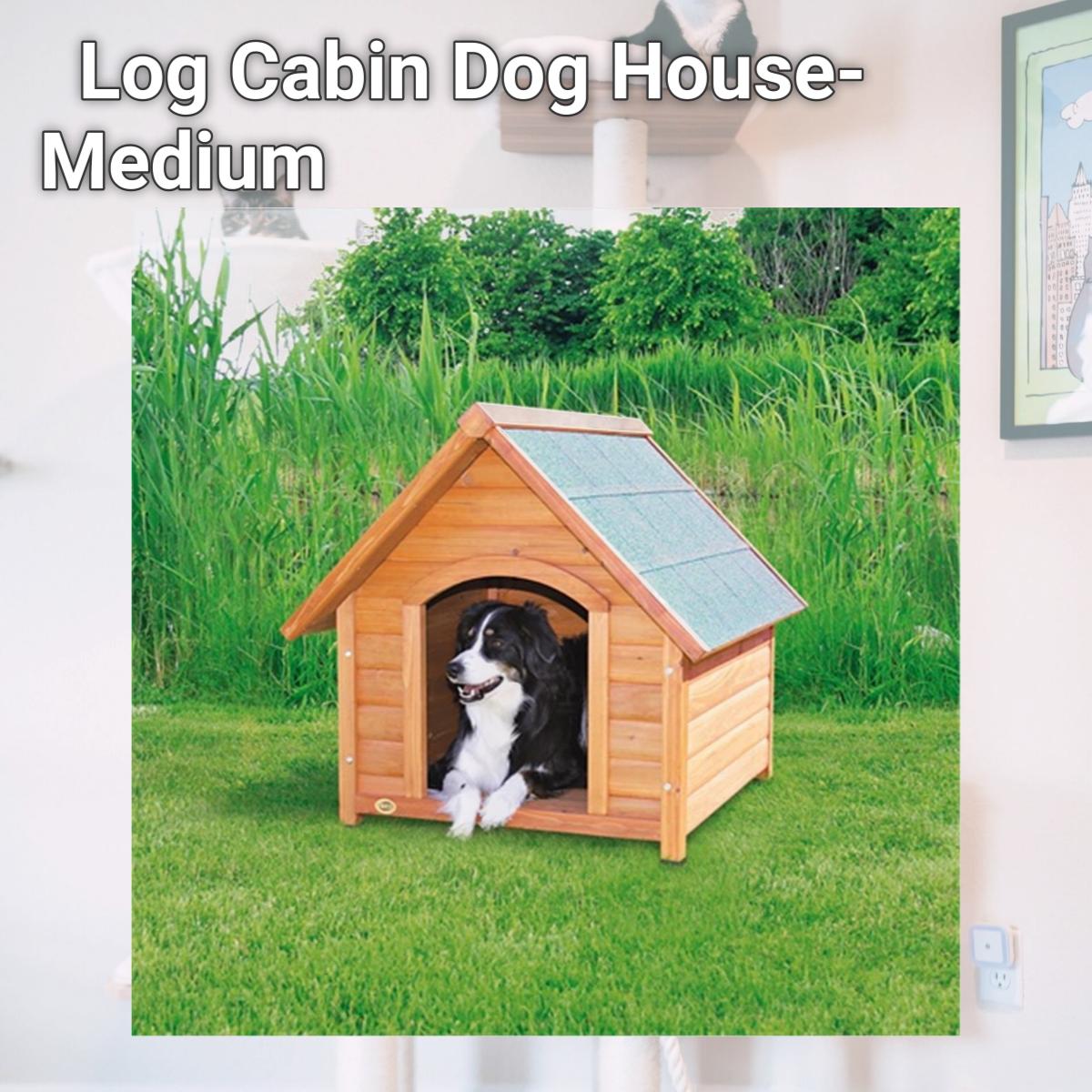 Picture of TRIXIE Pet Products 39531 Log Cabin Dog House- Medium
