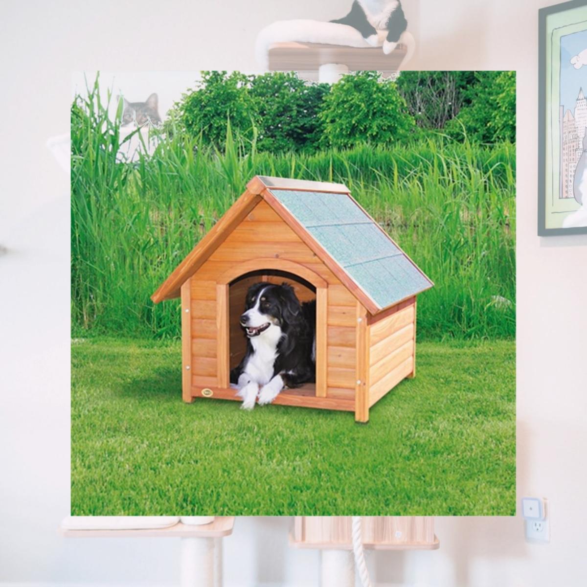 Picture of TRIXIE Pet Products 39531 Log Cabin Dog House- Medium