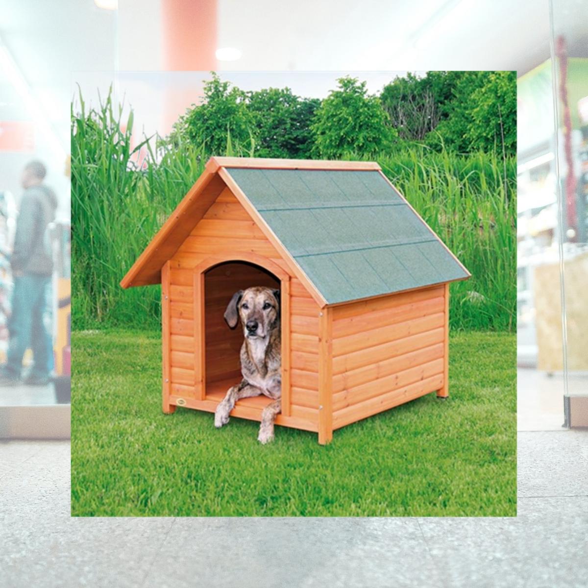 Picture of TRIXIE Pet Products 39533 Log Cabin Dog House- Extra Large