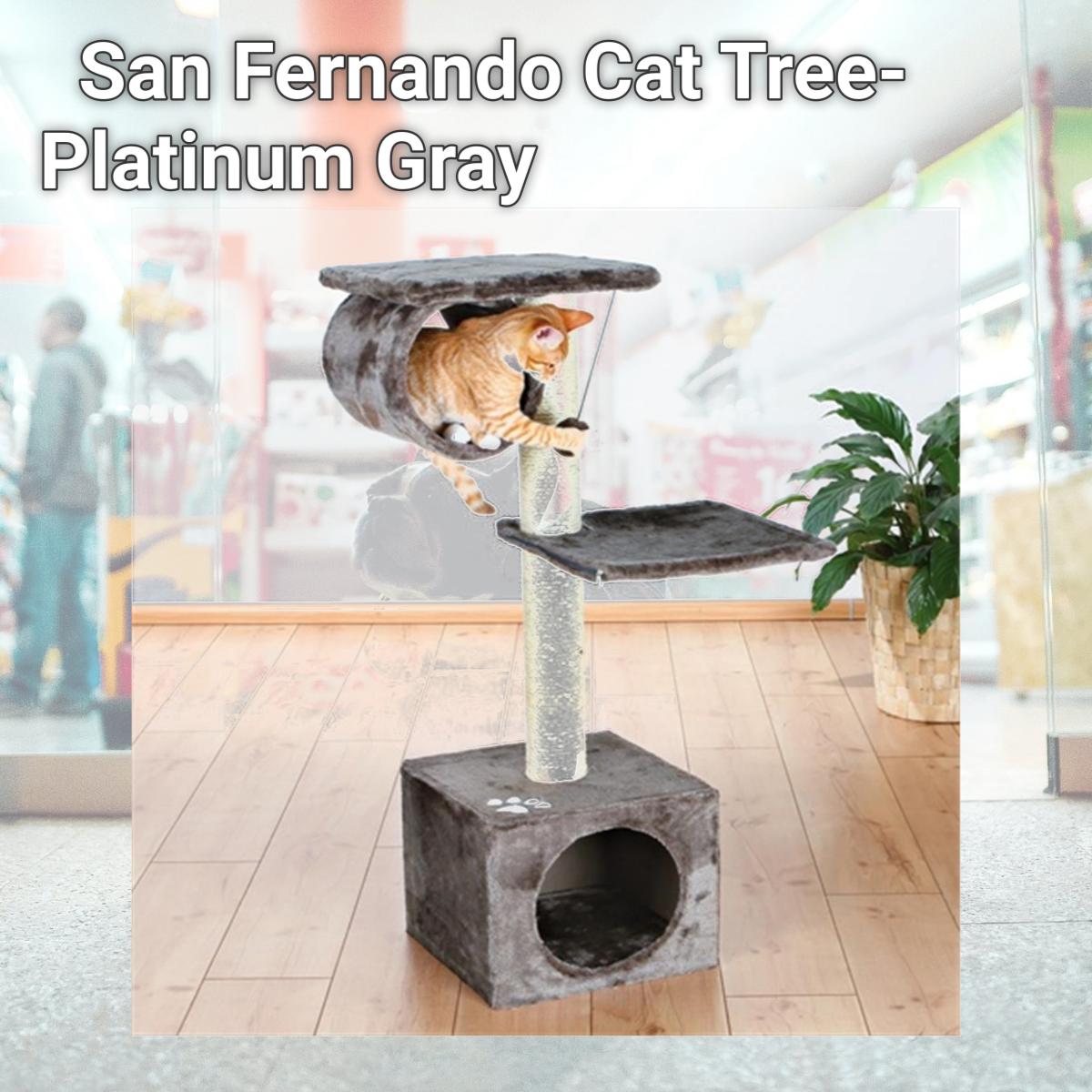 Picture of TRIXIE Pet Products 43952 San Fernando Cat Tree- Platinum Gray