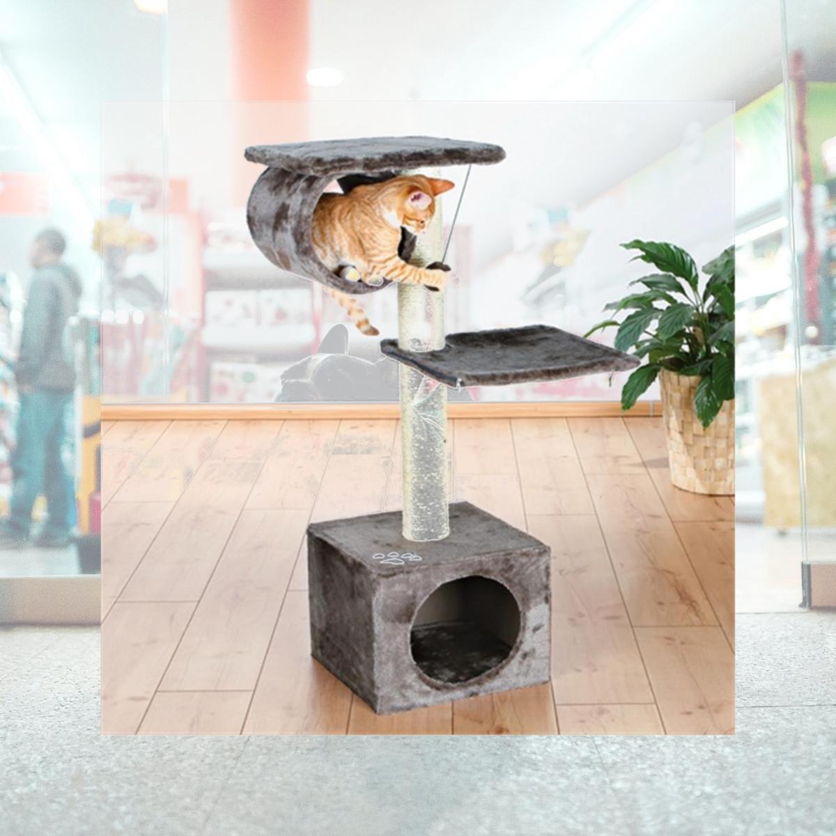 Picture of TRIXIE Pet Products 43952 San Fernando Cat Tree- Platinum Gray