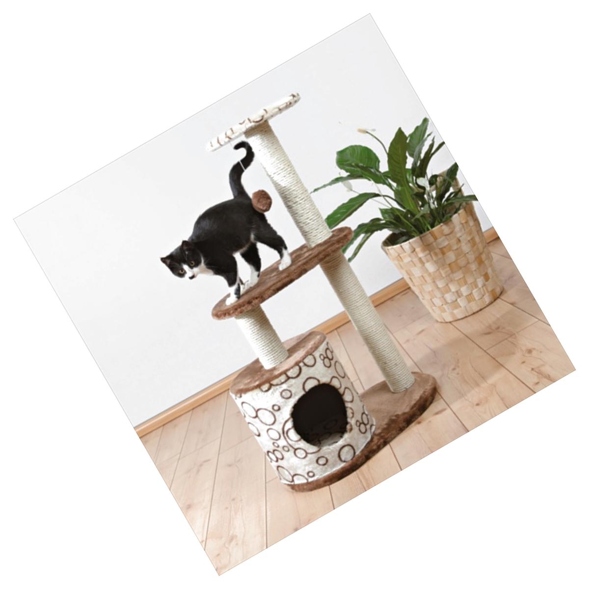 Picture of TRIXIE Pet Products 44590 Casta Cat Tree- Brown & Beige With Circles
