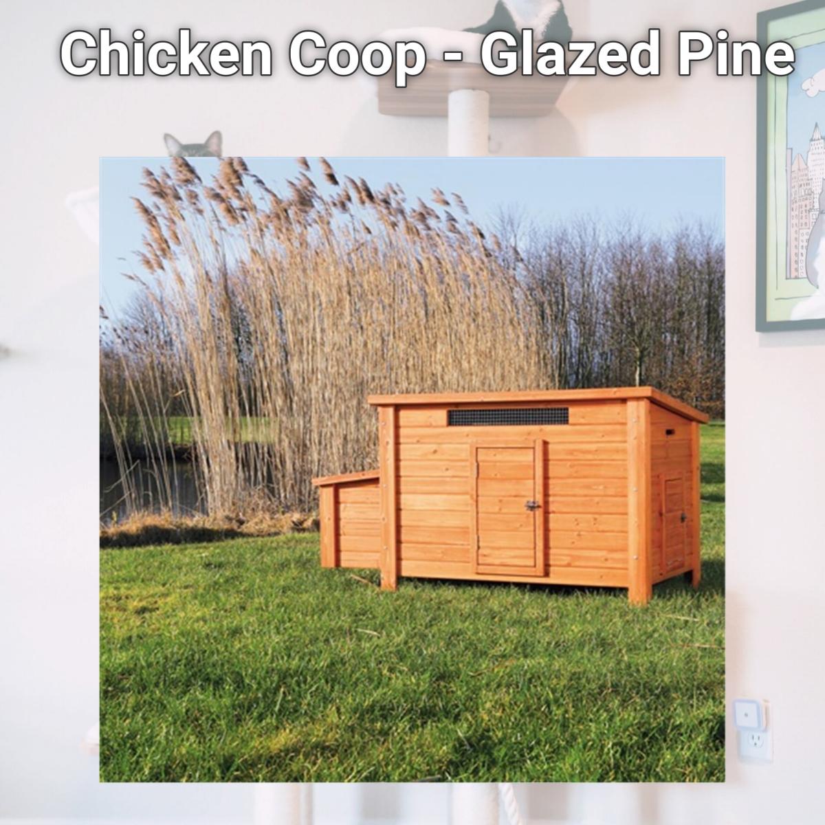 Picture of TRIXIE Pet Products 55963 Chicken Coop - Glazed Pine