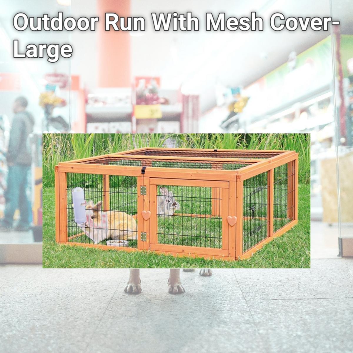Picture of TRIXIE Pet Products 62282 Outdoor Run With Mesh Cover- Large
