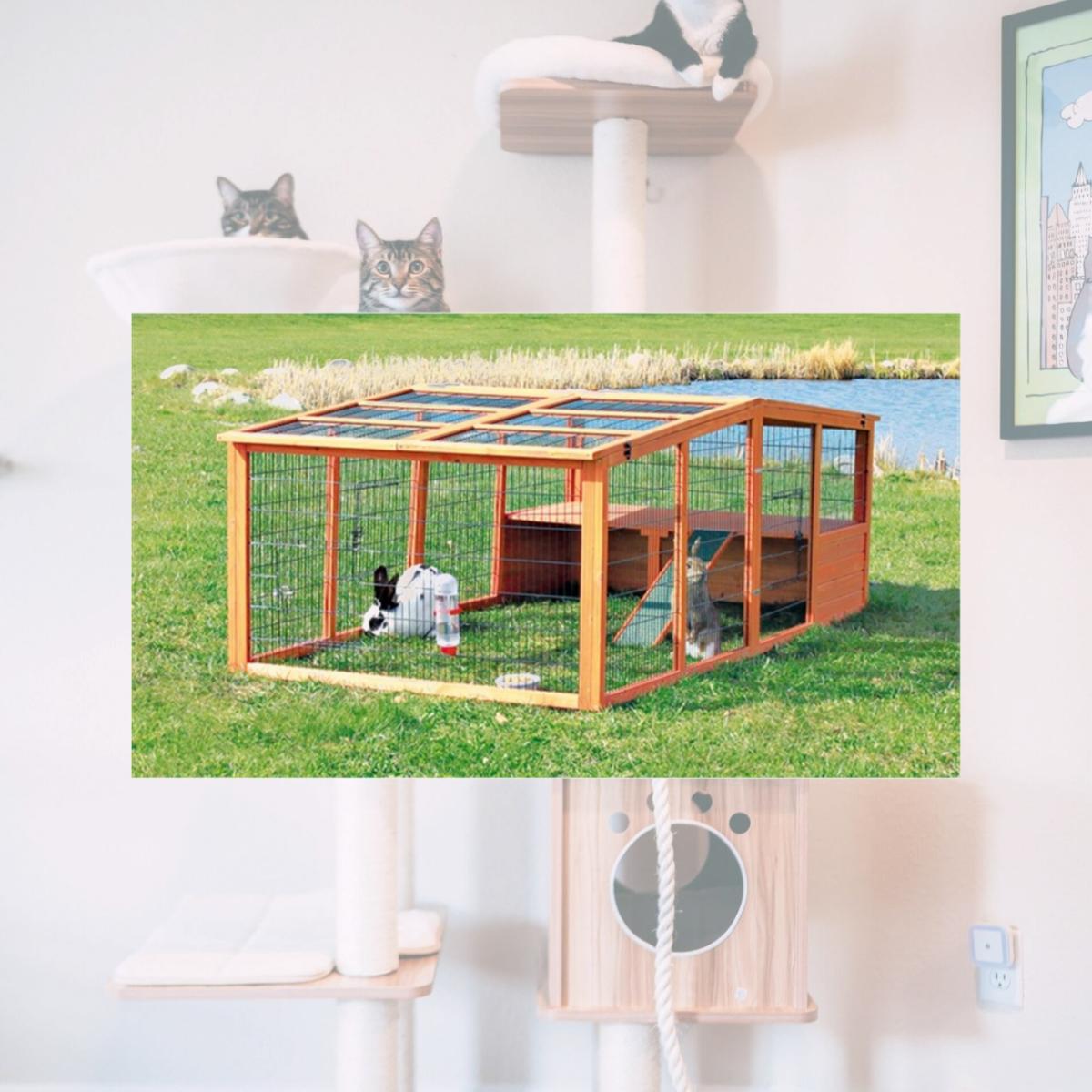 Picture of TRIXIE Pet Products 62285 Outdoor Run With Mesh Cover- Extra Large