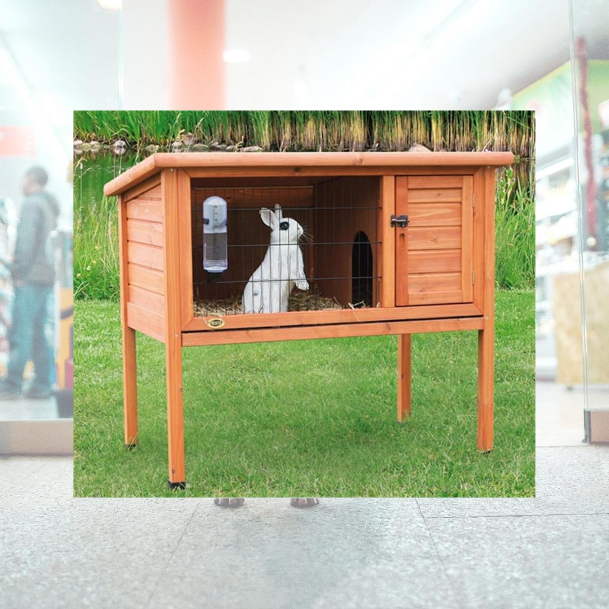 Picture of TRIXIE Pet Products 62372 1-Story Rabbit Hutch- Large