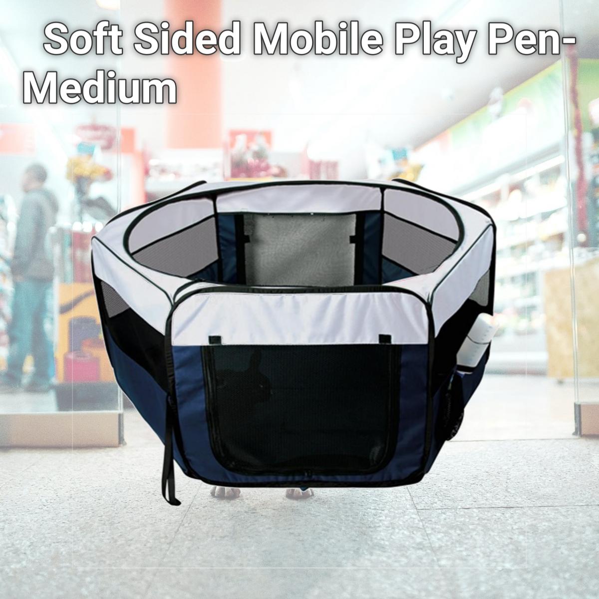 Picture of TRIXIE Pet Products 64054 Soft Sided Mobile Play Pen- Medium