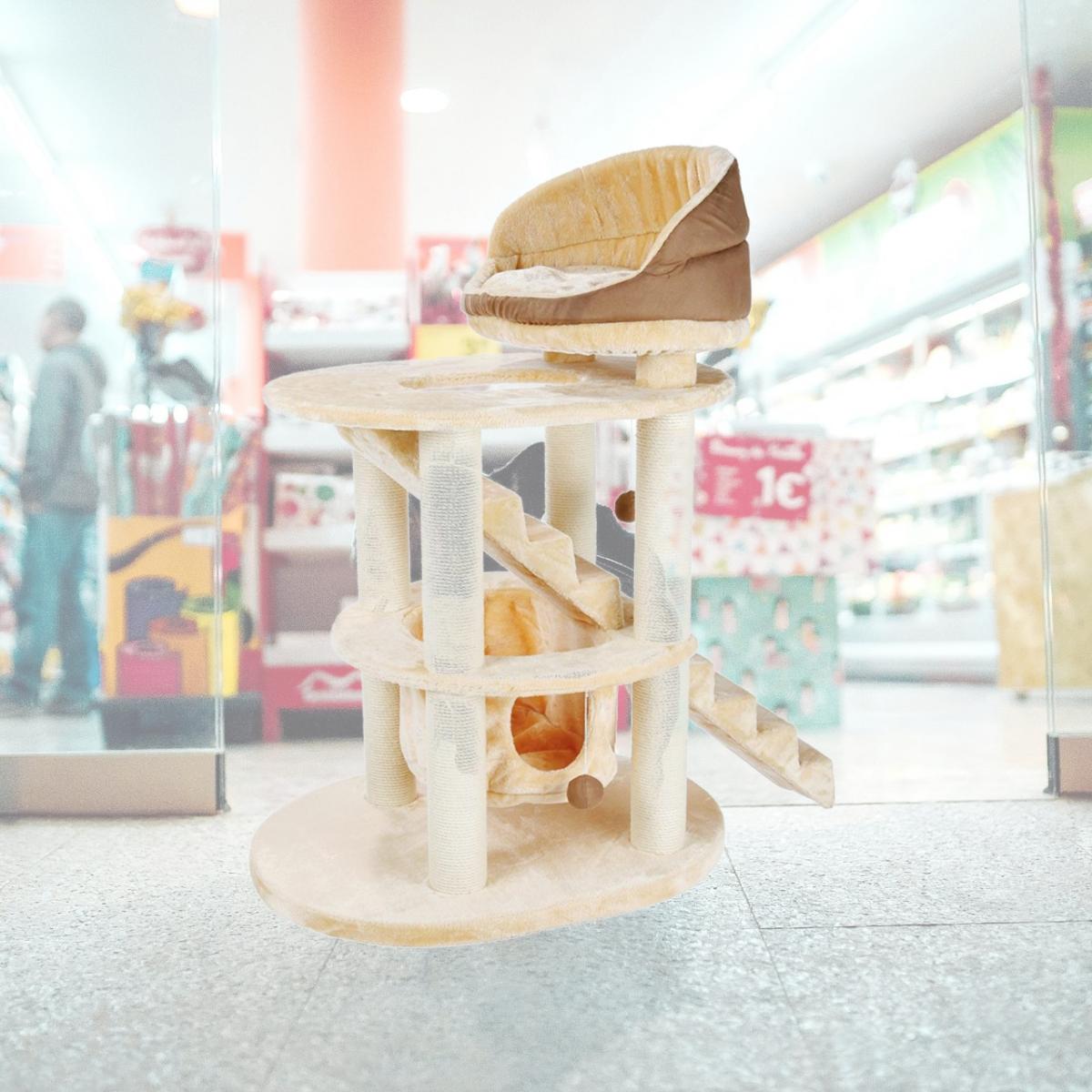 Picture of Trixie Pet Products 44942 Elsa Senior Cat Playground, Cream & Brown 