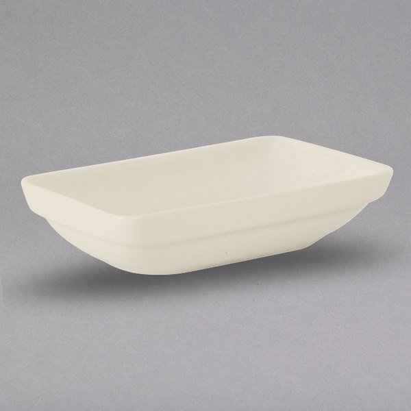 Picture of Tuxton BEB-110R 11 oz Eggshell Stackable Rectangular Bowl, Ivory