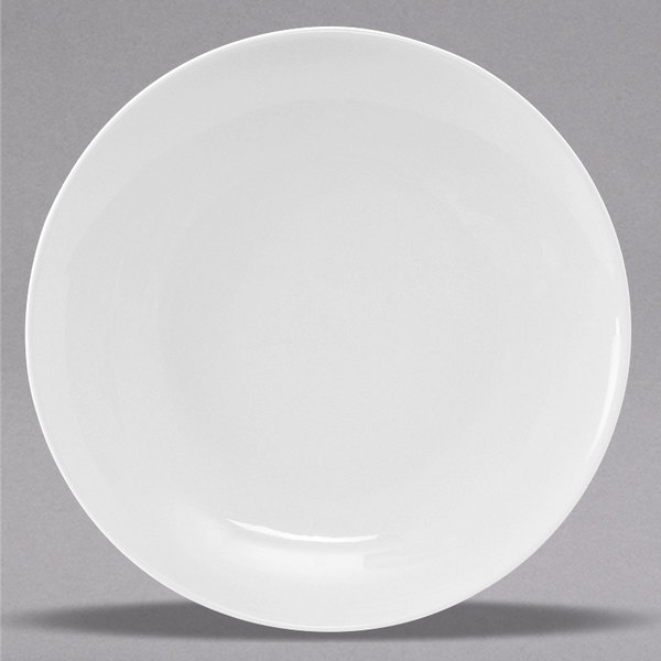 Picture of Tuxton VPA-121 Porcelain White Coupe Plate