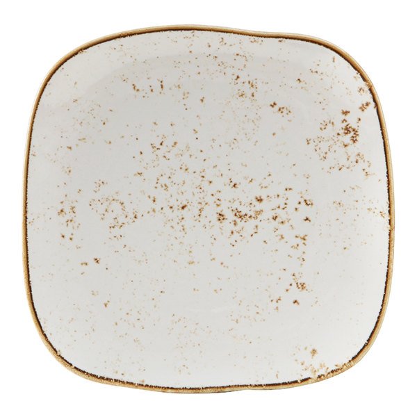 Picture of Tuxton GGA-501 9 in. Geode Agave Square Plate, White