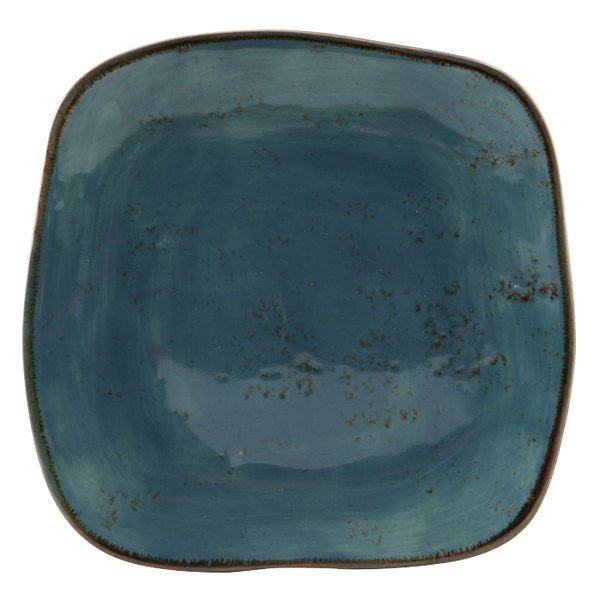 Picture of Tuxton GGE-500 0.75 in. Geode Azure Square Plate, Blue