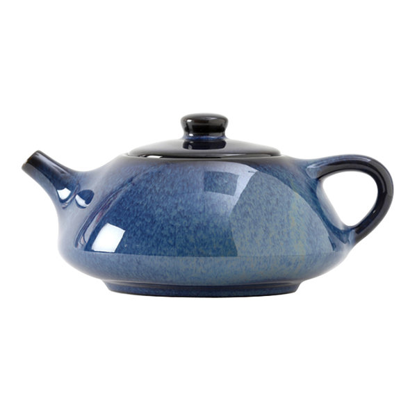 Picture of Tuxton GZG-103 12oz Royal Tea Pot with Lid - Night Sky Blue