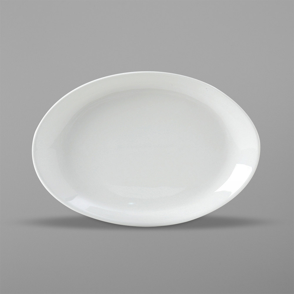 Picture of Tuxton ALH-111W 11.12 in. Porcelain White Wing Platter