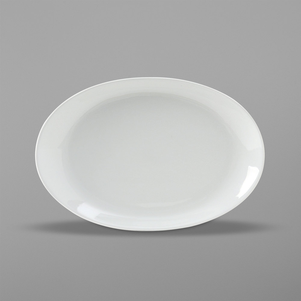 Picture of Tuxton ALH-136W 13.75 in. Porcelain White Wing Platter