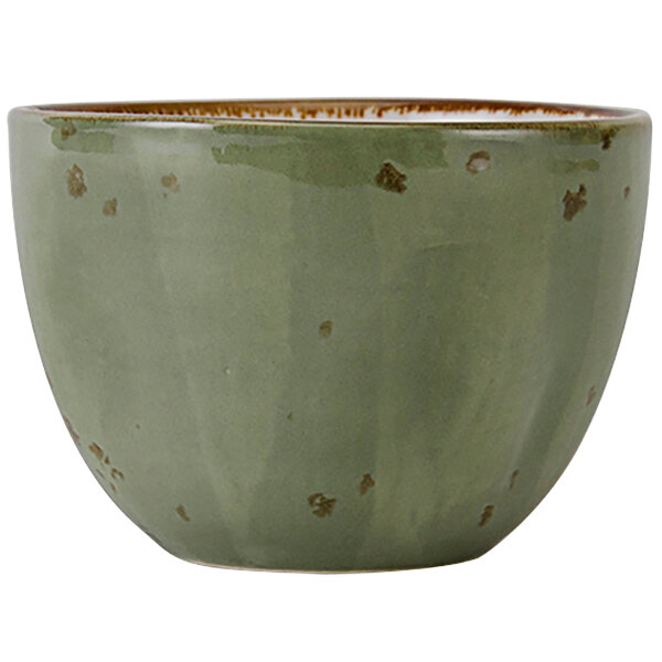 Picture of Tuxton GGO-040 12 oz Geode Olive Bouillon Cup, Green