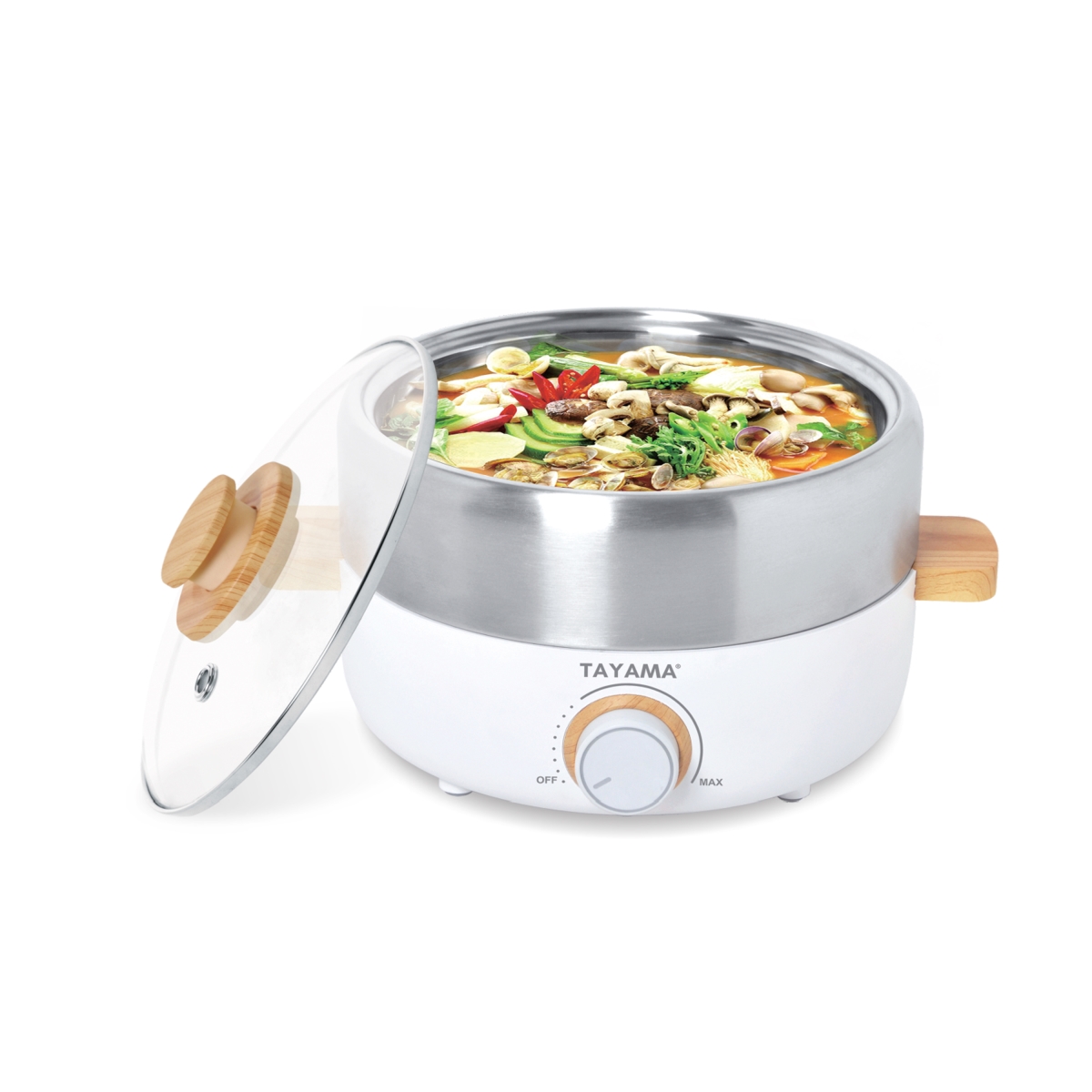 Picture of Tayama TRMC-30W 2.5 qt. Nonstick Multi-Cooker Hot Pot & Grill