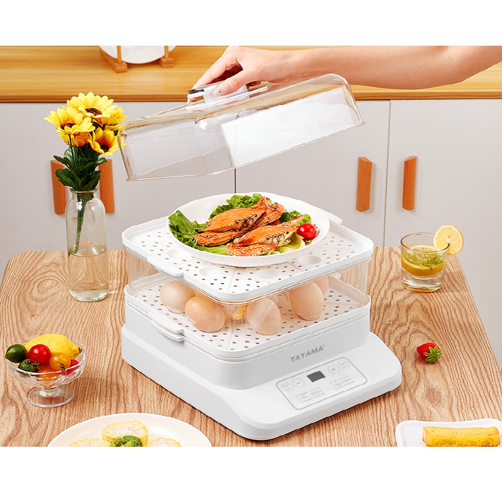 Picture of Tayama TFS-003 Tayama 3-Tier Electric Food Steamer 24-Liters/Qts.