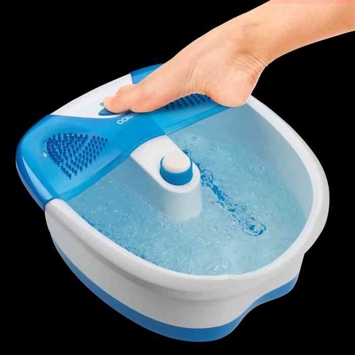 Picture of Conair Brush Corporation FB40 Conair FB40 Foot Bath Conair Waterfall Pedicure Foot Spa Bath with Blue LED Lights&#44; Massaging Bubbles