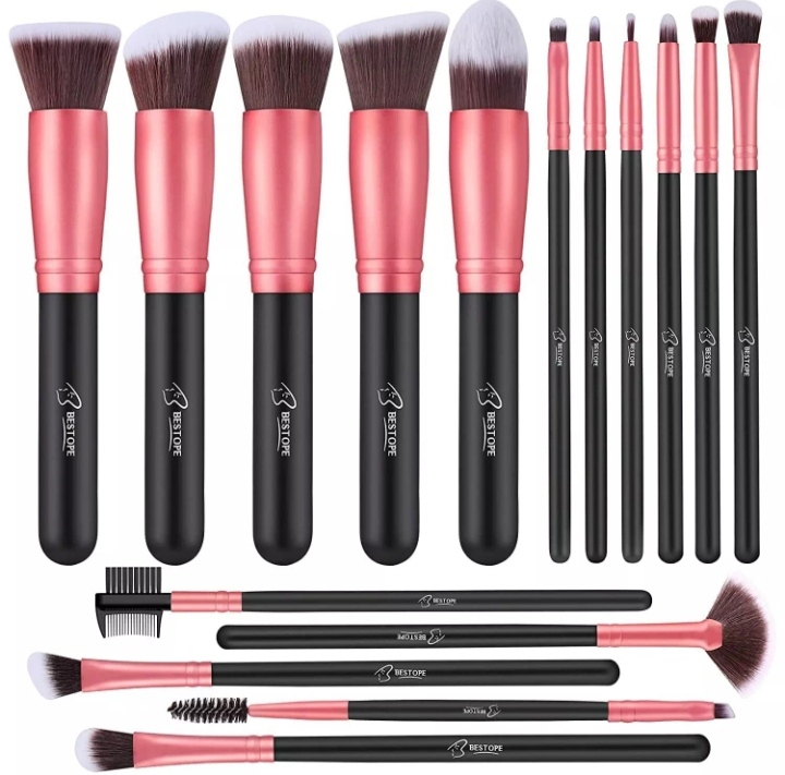 Picture of BESTOPE HZ124G BESTOPE Makeup Brushes 16 PCs Makeup Brush Set Premium Synthetic Foundation