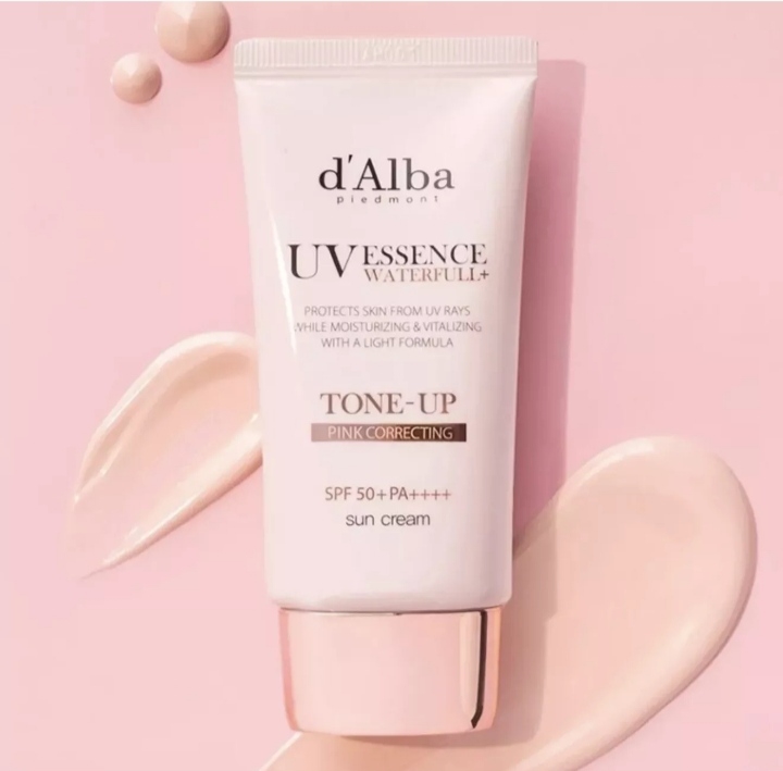 Picture of d&apos;Alba D-D877-D dAlba DALBA Waterfull UV Essence Tone-Up Sun Cream 50mL (pink) DALBA