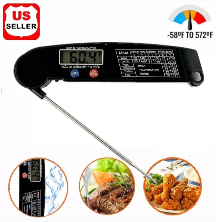 Picture of Hou mile 46615 Instant Read Digital Meat Thermometer BBQ Grill Smoker For Kitchen Food Cooking10