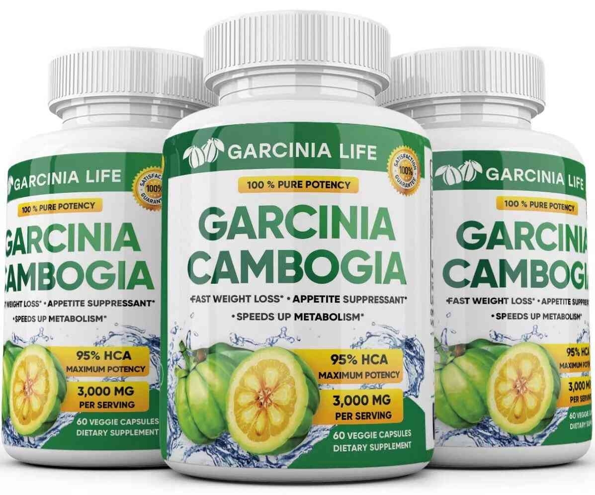 Picture of Garcinia GAP5627 3 x BOTTLES 180 Capsules 3000mg Daily GARCINIA CAMBOGIA HCA 95% Weight Loss Diet