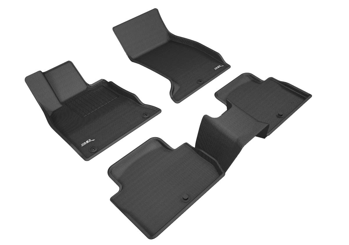 L1KA04501509 Kagu Floor Mat for 2018 Kia Stinger AWD R1 R2, Black
