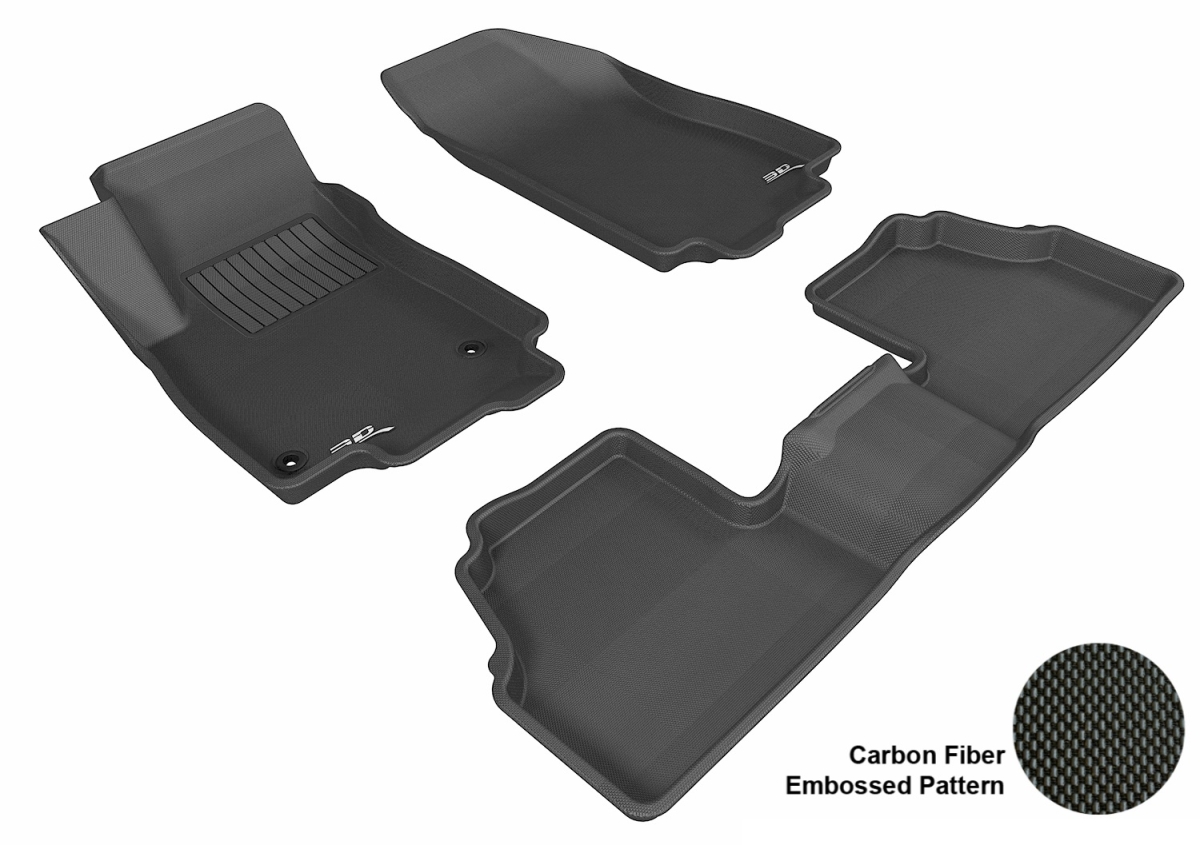 Kagu 1st & 2 Row Floor Mat for 2013-2018 Chevrolet Trax - Black