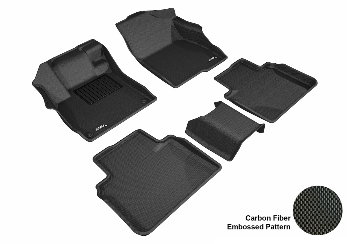 3D MAXpider 1St Row, 2Nd Row All-Weather Floor Mats, Black (L1HD09801509)