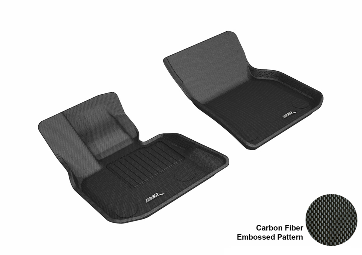 Kagu First Row Floor Mat for 2018 BMW X3 - Black