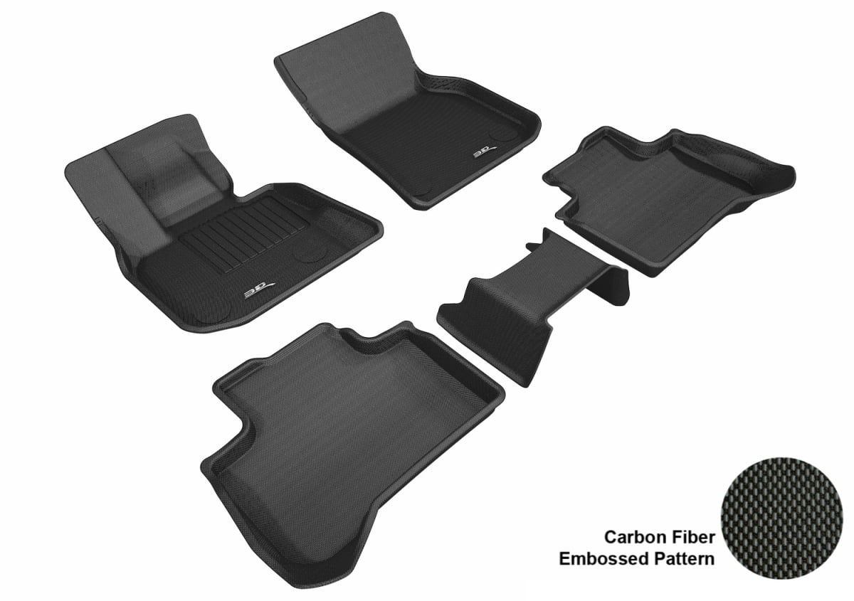 L1BM09201509 Kagu 1st & 2 Row Floor Mat for 2018 BMW X3 - Black