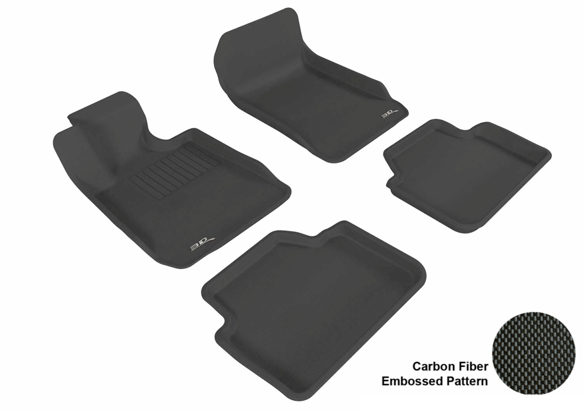 L1BM00601509 Kagu 1st & 2 Row Floor Mat for 2006-2011 BMW 3 Series SDN - Black