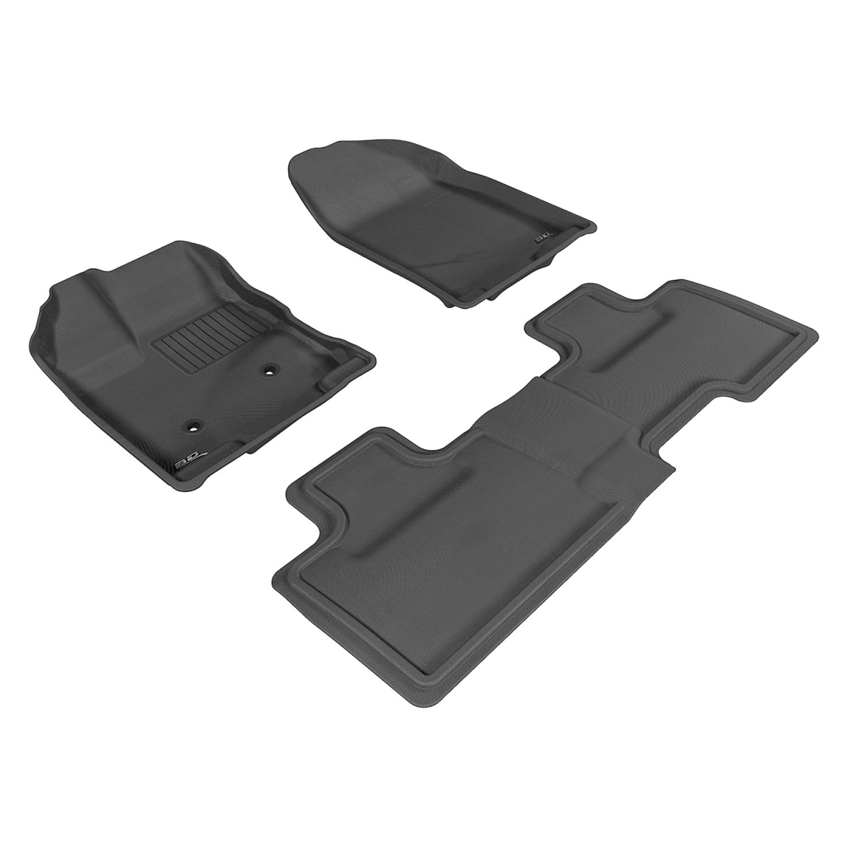 Kagu 1st & 2 Row Floor Mat for 2007-2014 Ford Edge - Black