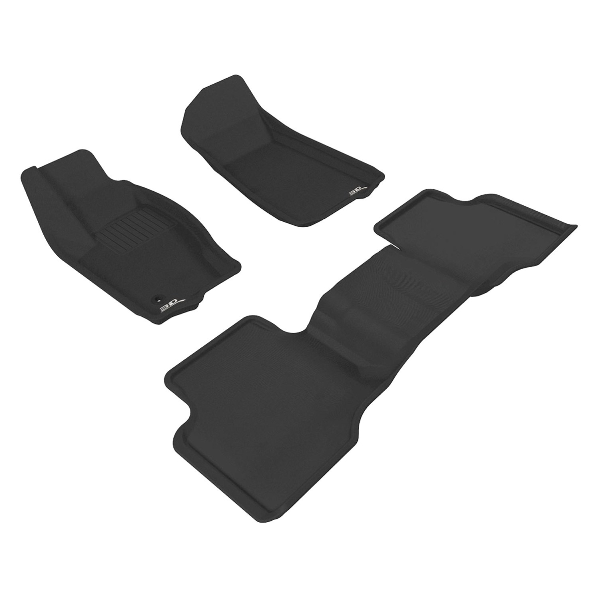Kagu 1st & 2 Row Floor Mat for 2005-2010 Jeep Grand Cherokee - Black