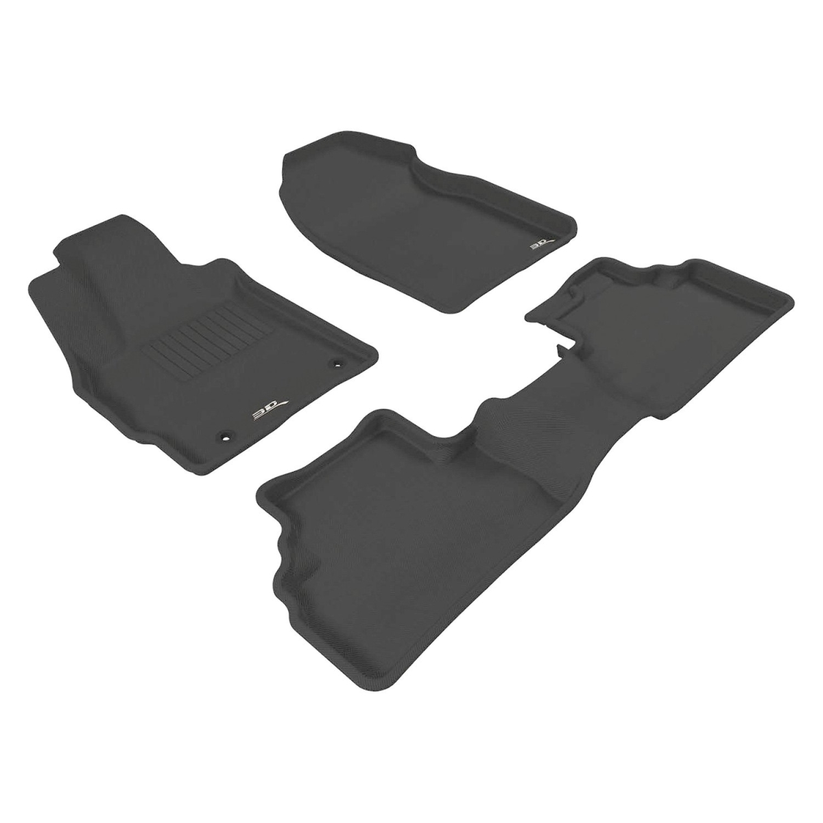 L1MZ01601509 Kagu 1st & 2 Row Floor Mat for 2007-2012 Mazda CX-7 - Black