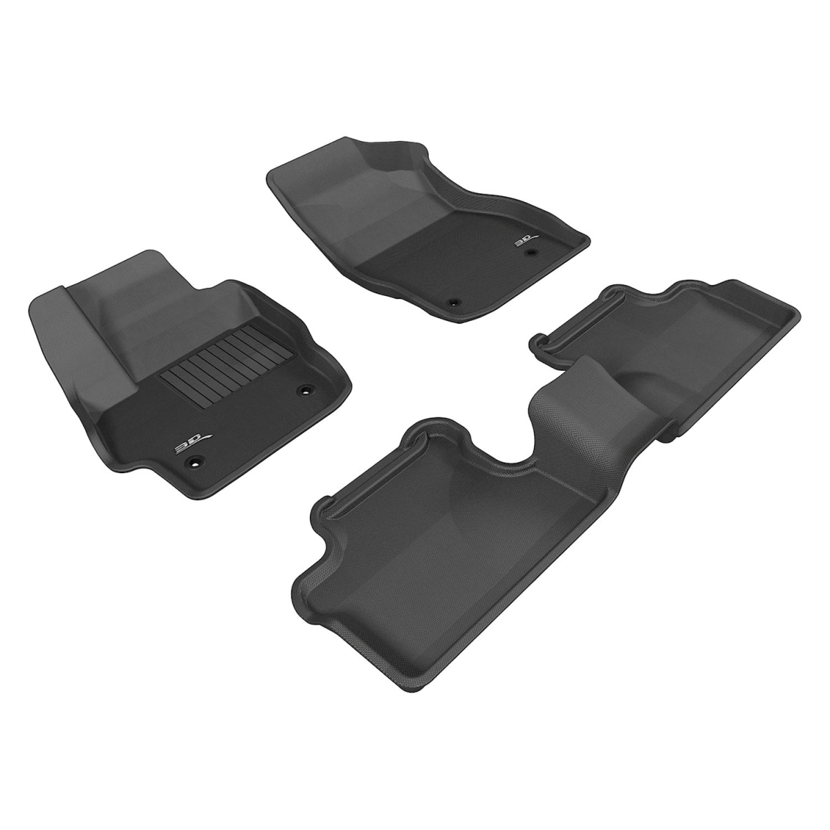 L1MZ01301509 Kagu 1st & 2 Row Floor Mat for 2010-2013 Mazda Mazda3 - Black