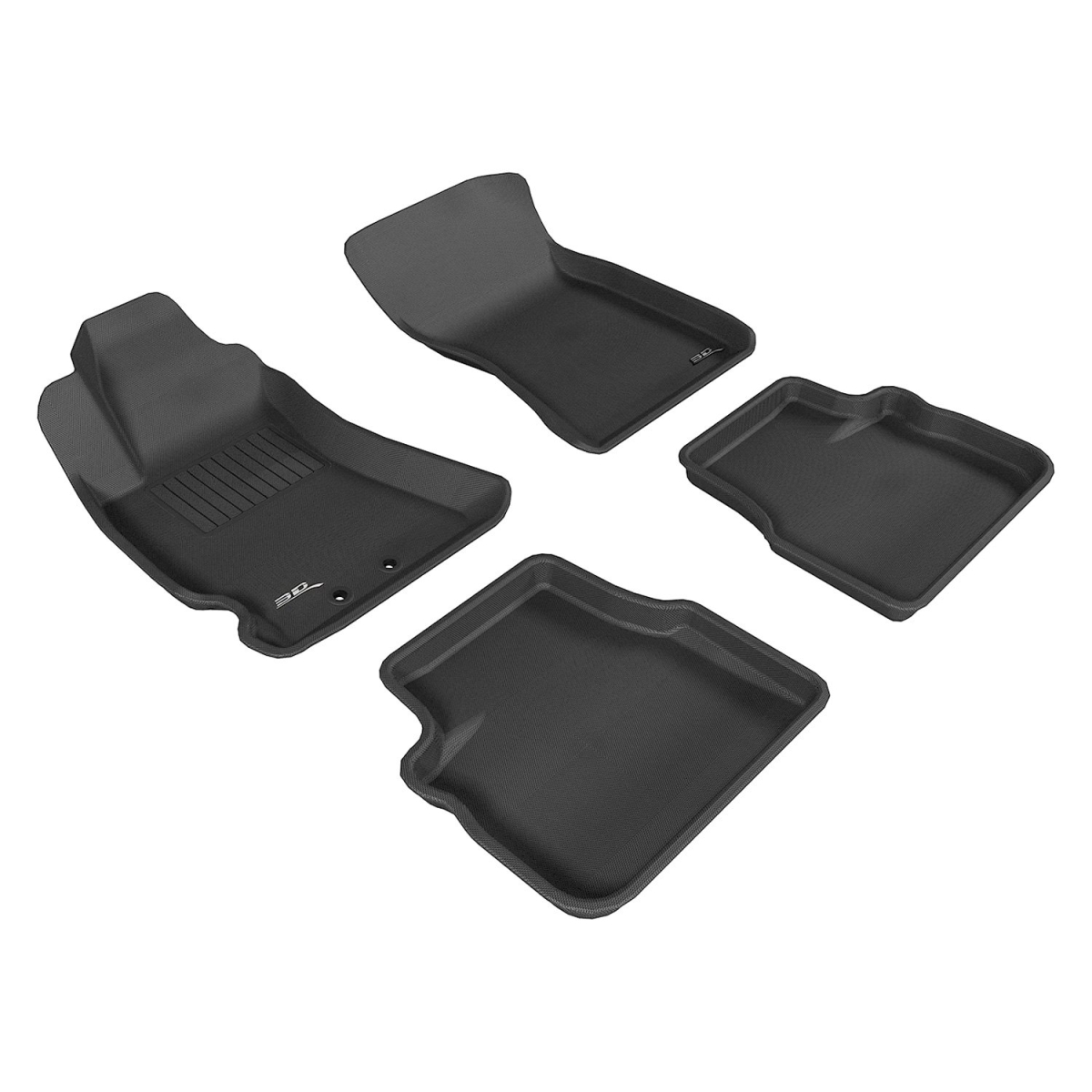 Kagu 1st & 2 Row Floor Mat for 2009-2013 Subaru Forester - Black