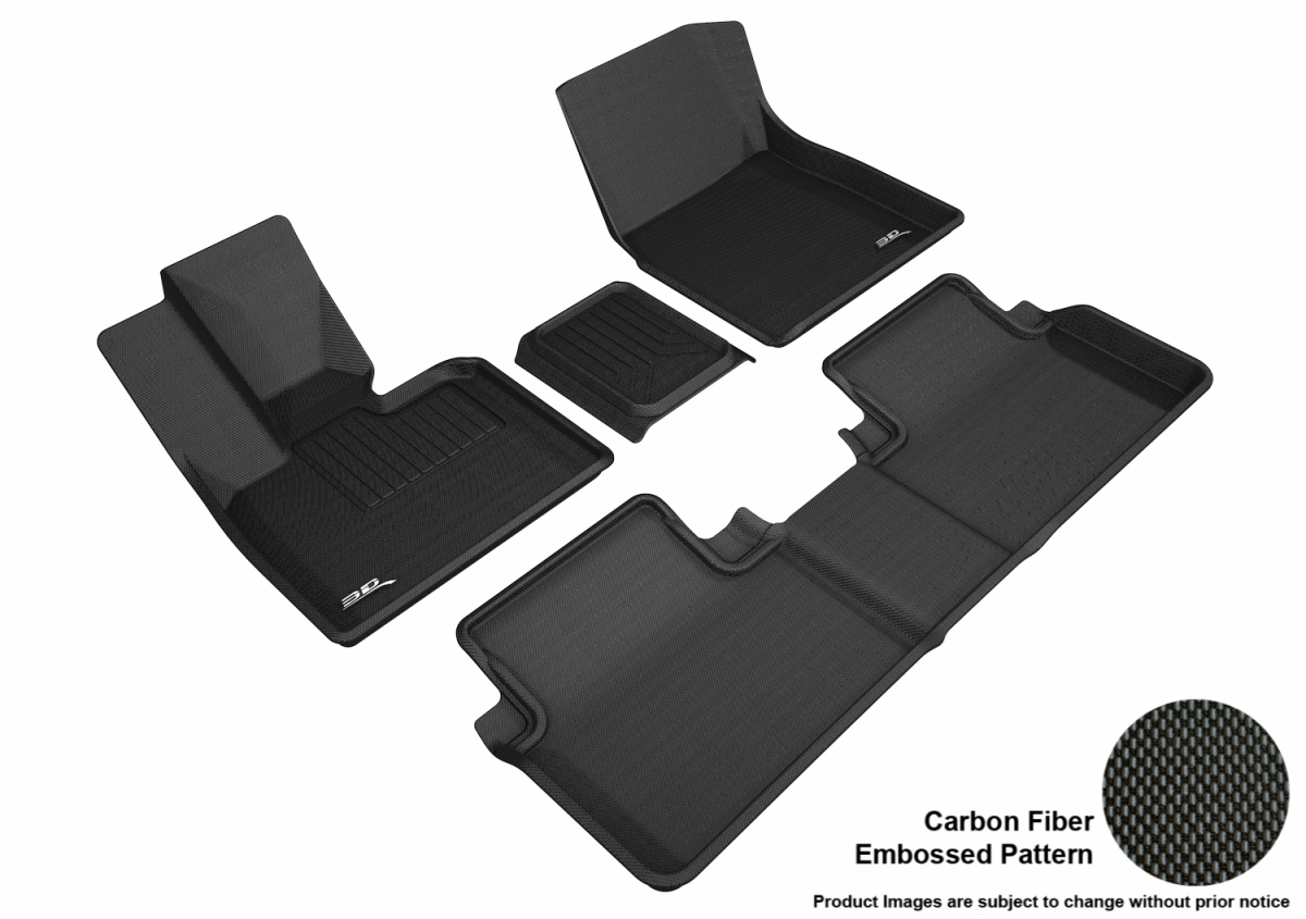 L1BM09401509 kagu R1 R2 Floor Mat for 2014-2018 BMW I3 - Black, 3 Piece