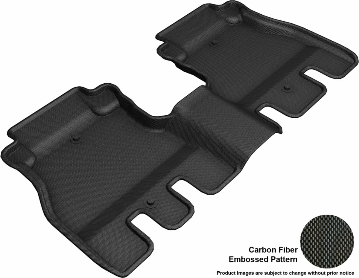 L1JP01921509 Kagu R2 Floor Mat for 2018 Jeep Wrangler Jl Unlimited, Black