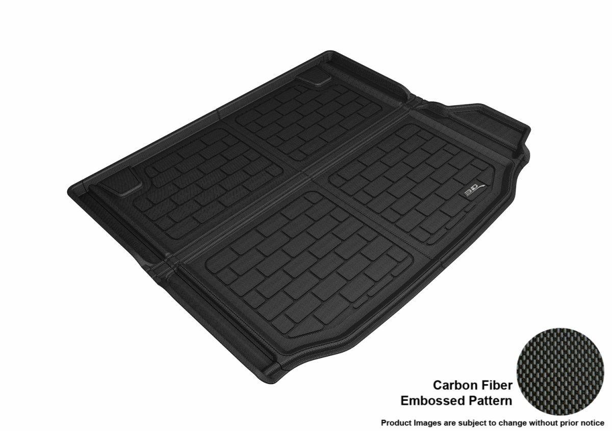 M1BM0921309 Kagu Floor Mat for 2018-2019 X3 BMW Cargo Liner Cross Fold without Tie Down Rails, Black